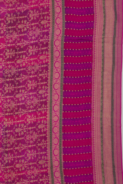 Binny Silk Brocade Pink Saree