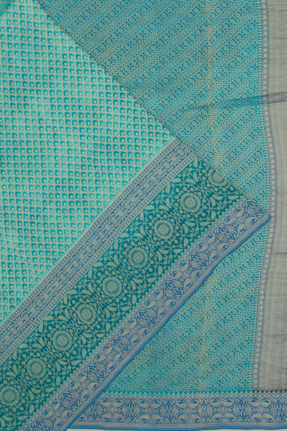 Binny Silk Brocade Sky Blue Saree