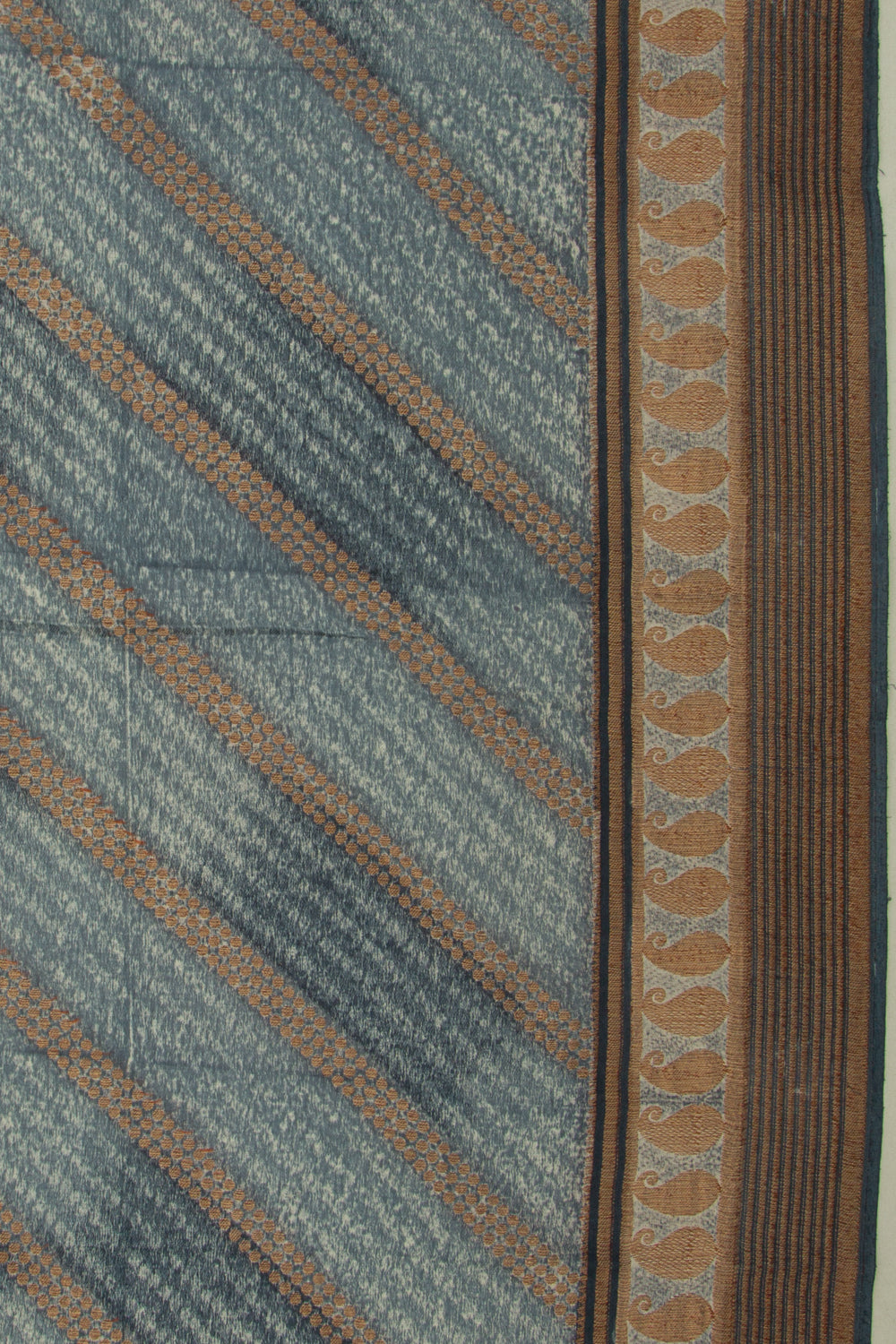 Banarasi Tussar Georgette Lines Grey Saree