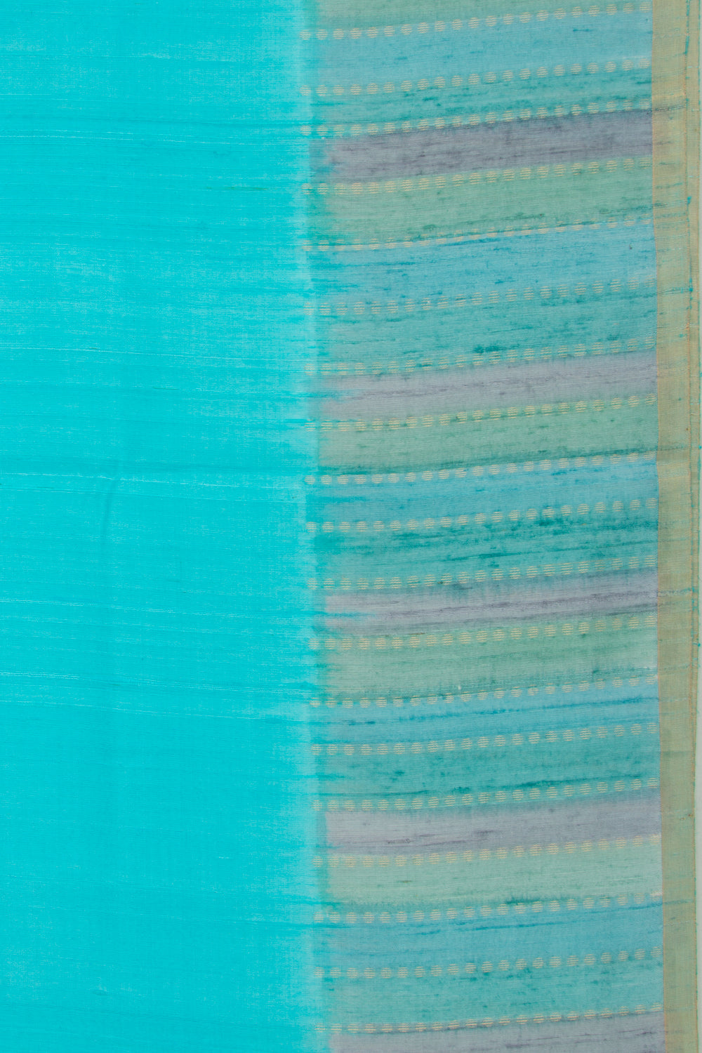 Tussar Plain Sea Green Saree