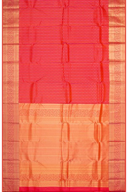 Taranga Kanchi Silk Brocade Red Saree