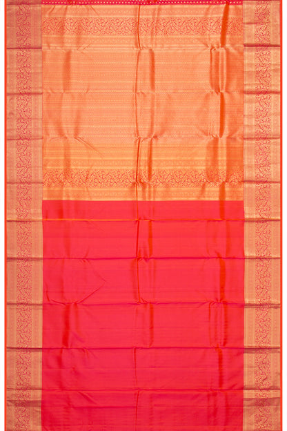 Taranga Kanchi Silk Brocade Red Saree