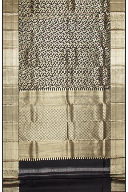 Taranga Kanchi Silk Brocade Black Saree