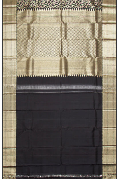 Taranga Kanchi Silk Brocade Black Saree