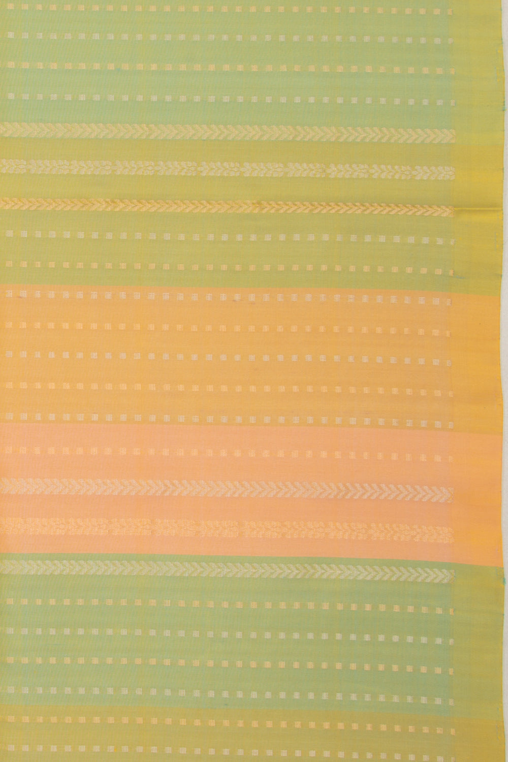 Coimbatore Silk Vertical Lines Pastel Green Saree