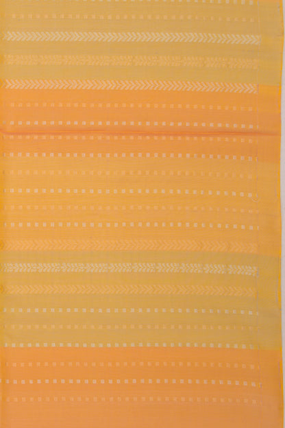 Coimbatore Silk Vertical Lines Yellow Saree