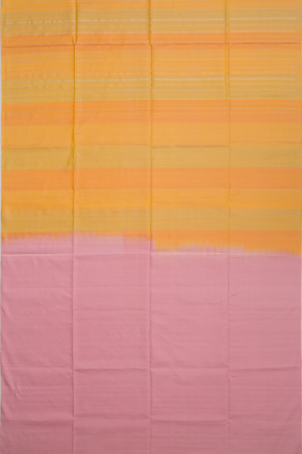 Coimbatore Silk Vertical Lines Yellow Saree