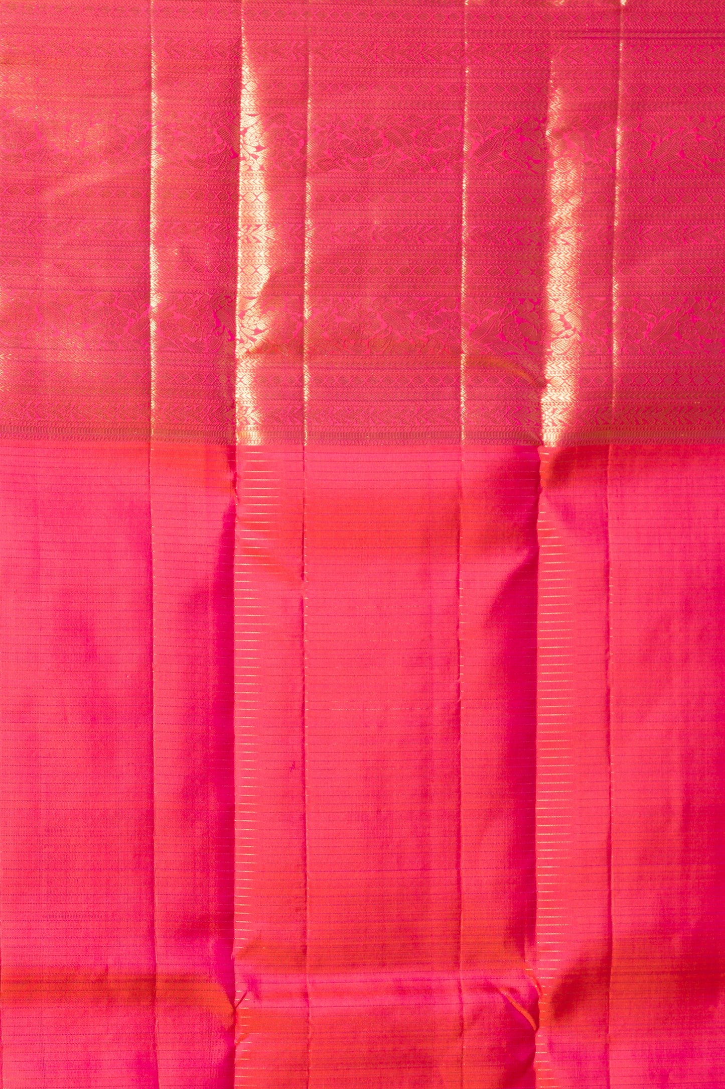 Kanchipuram Silk Checks And Butta Lavender Saree