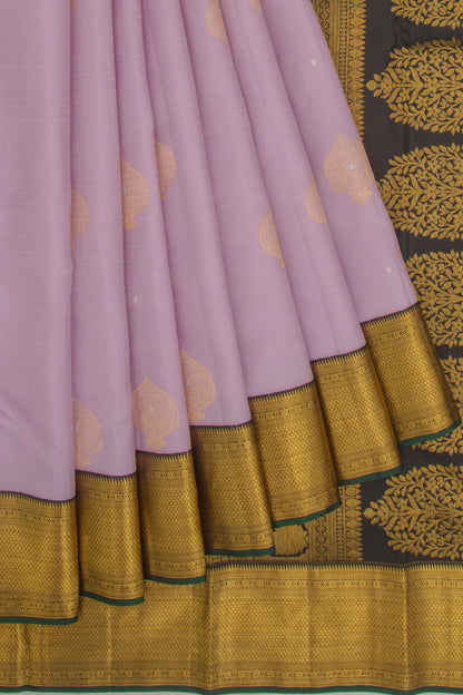 Kanchipuram Silk Butta Lavender Saree