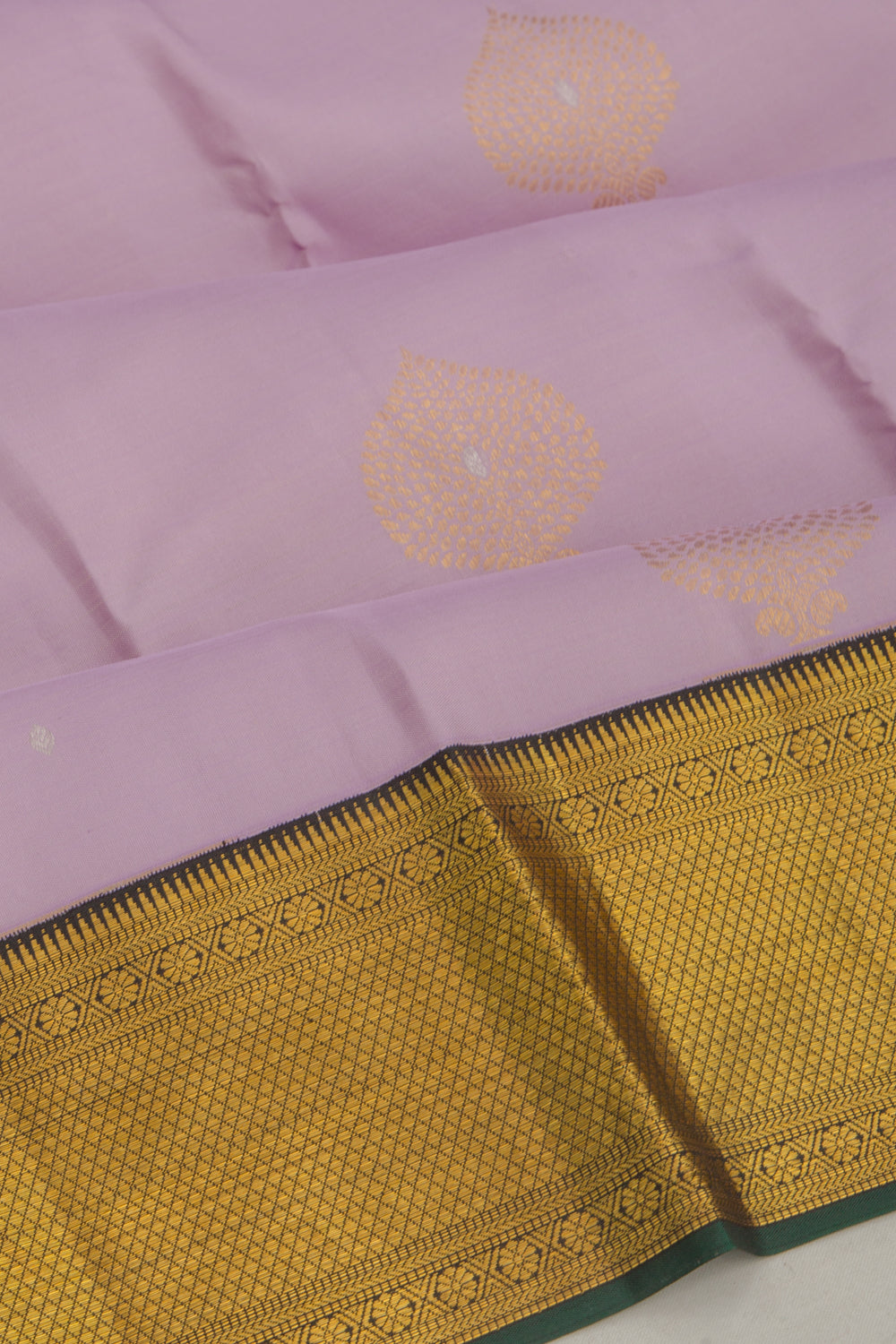 Kanchipuram Silk Butta Lavender Saree