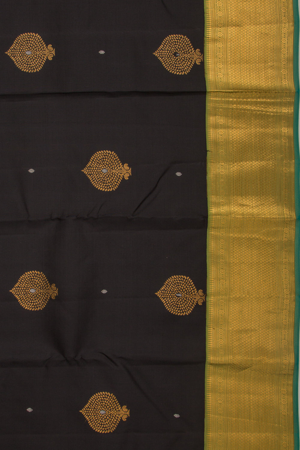 Kanchipuram Silk Butta Black Saree