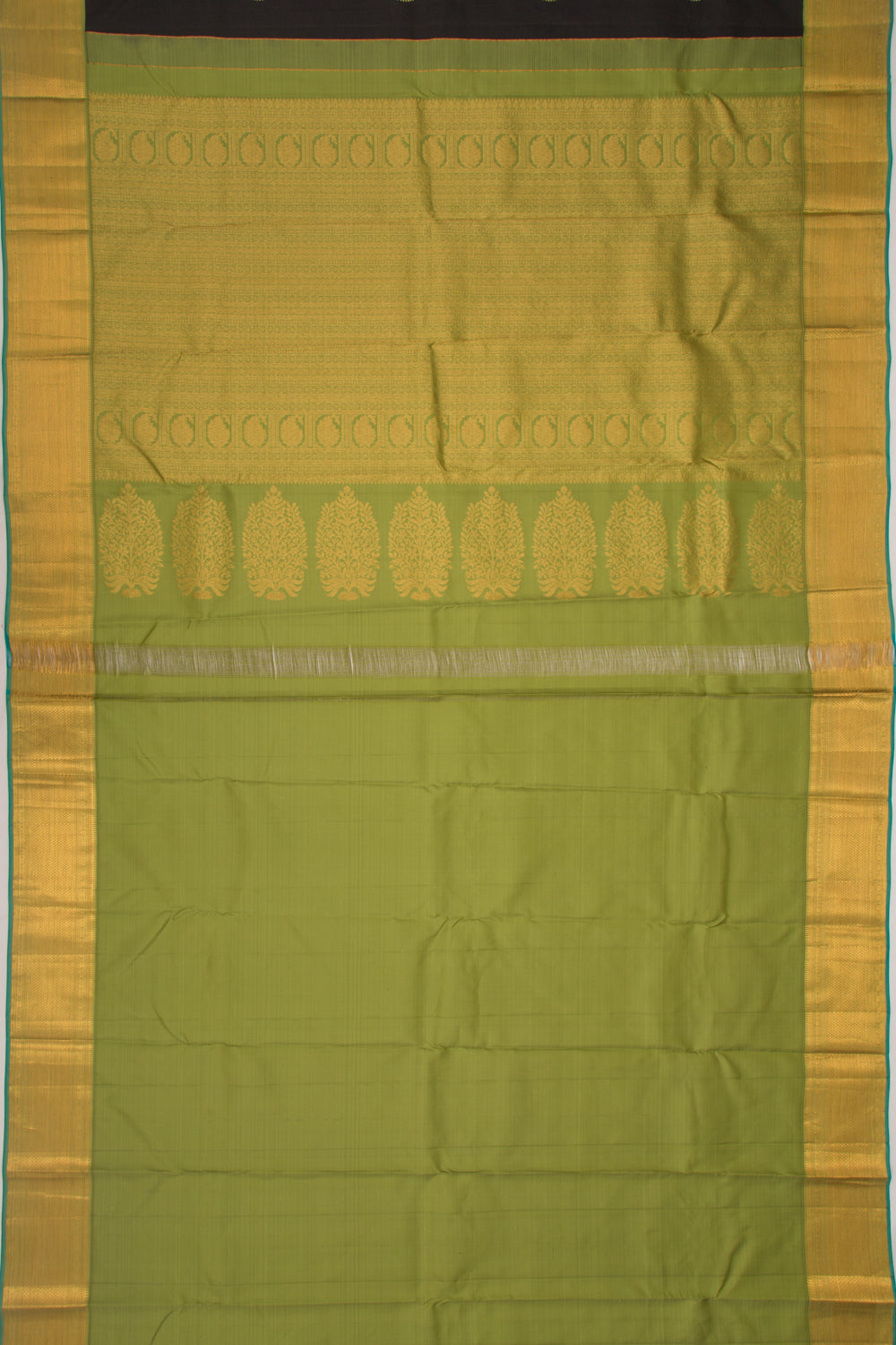 Kanchipuram Silk Butta Black Saree