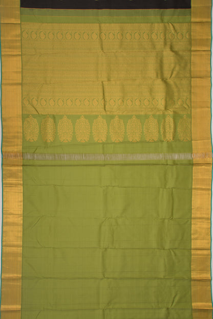 Kanchipuram Silk Butta Black Saree