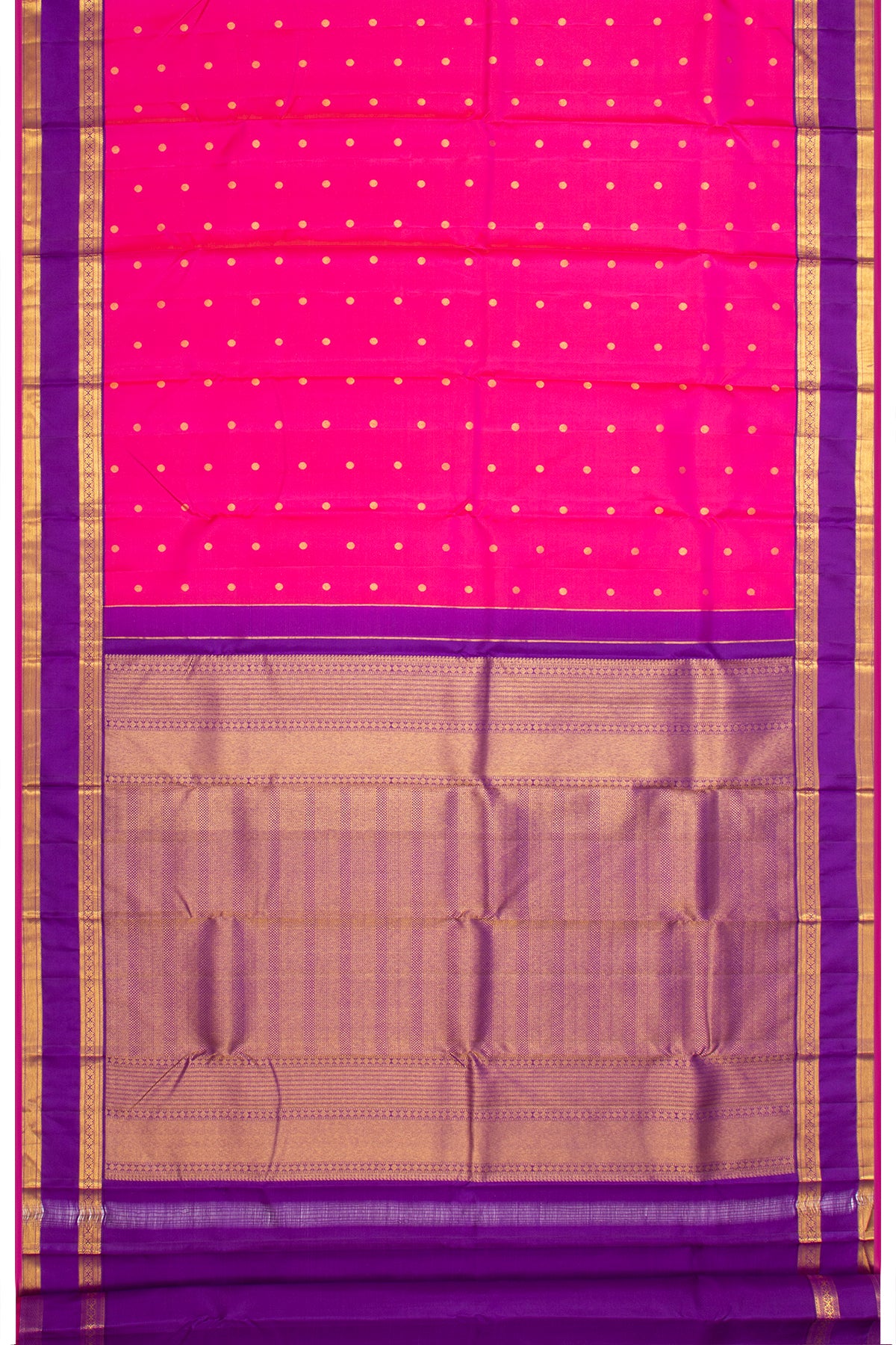 Kanchipuram Silk Butta Pink Saree