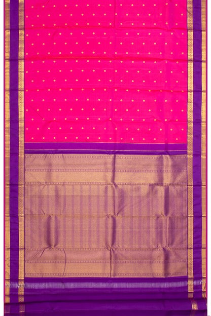 Kanchipuram Silk Butta Pink Saree