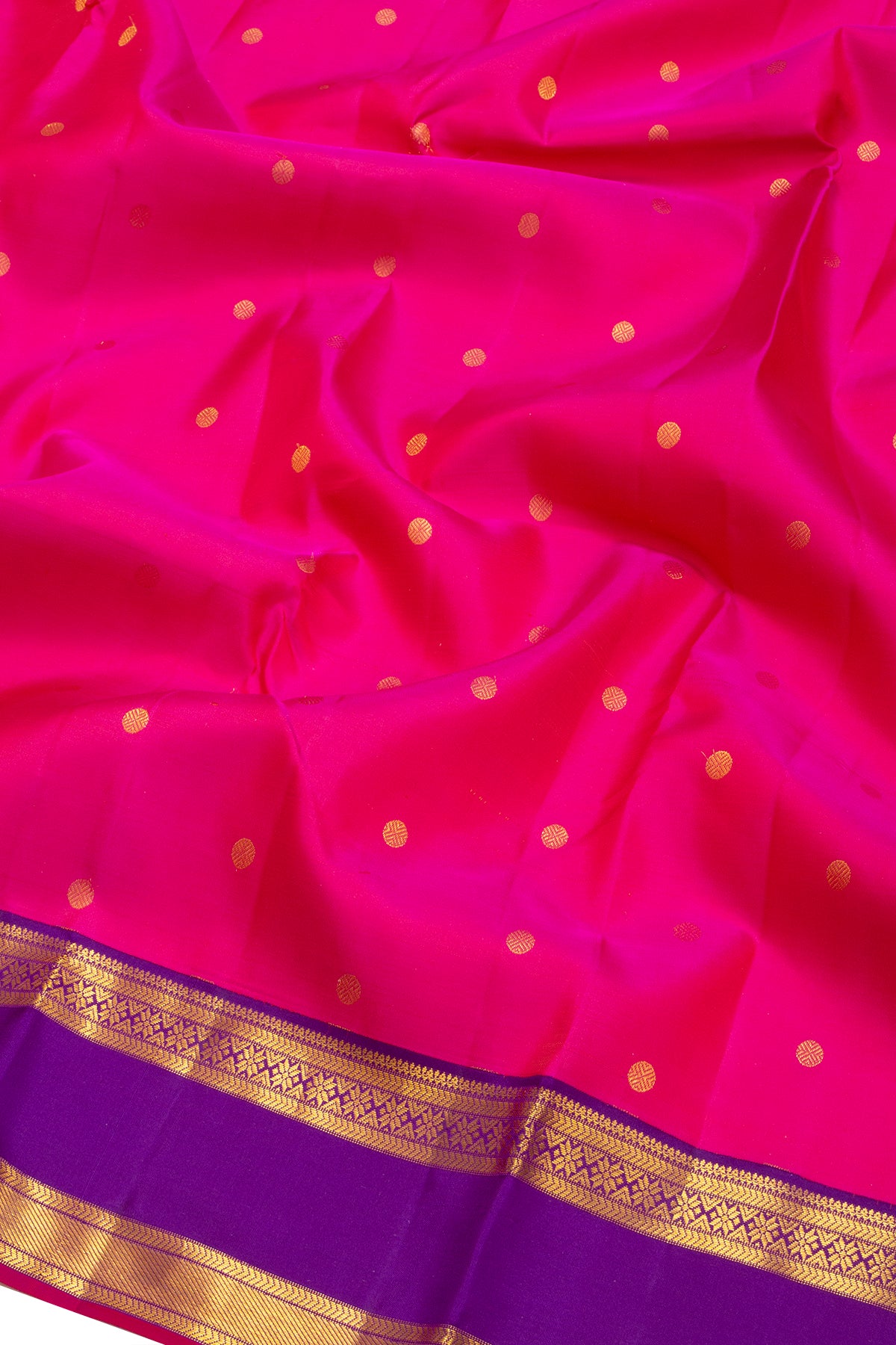 Kanchipuram Silk Butta Pink Saree