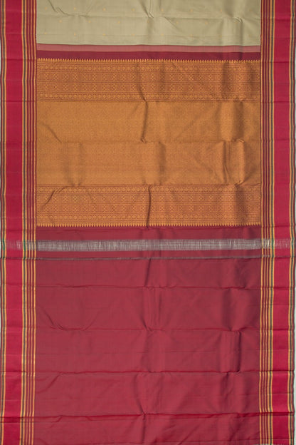 Taranga Kanchi Silk Butta Cream Saree