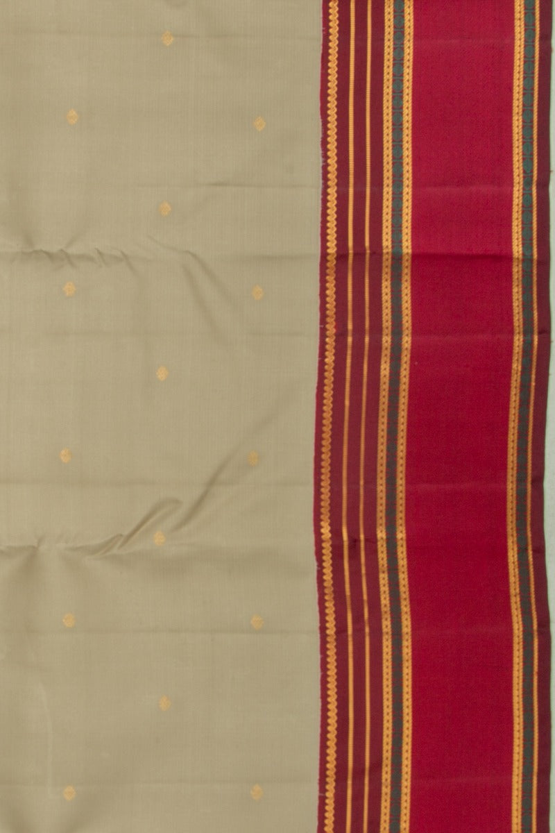 Taranga Kanchi Silk Butta Cream Saree
