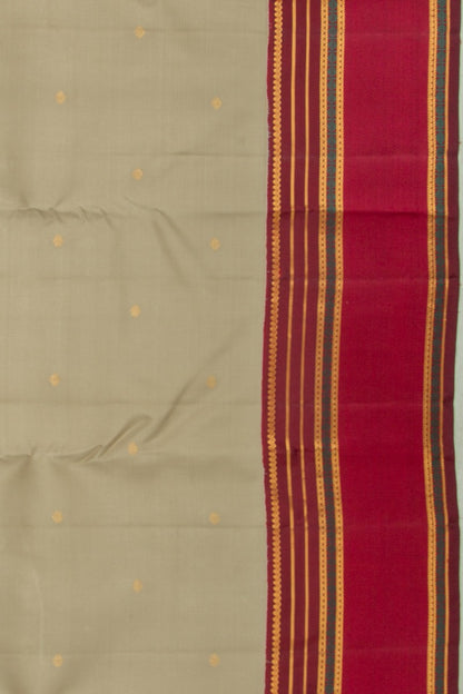 Taranga Kanchi Silk Butta Cream Saree