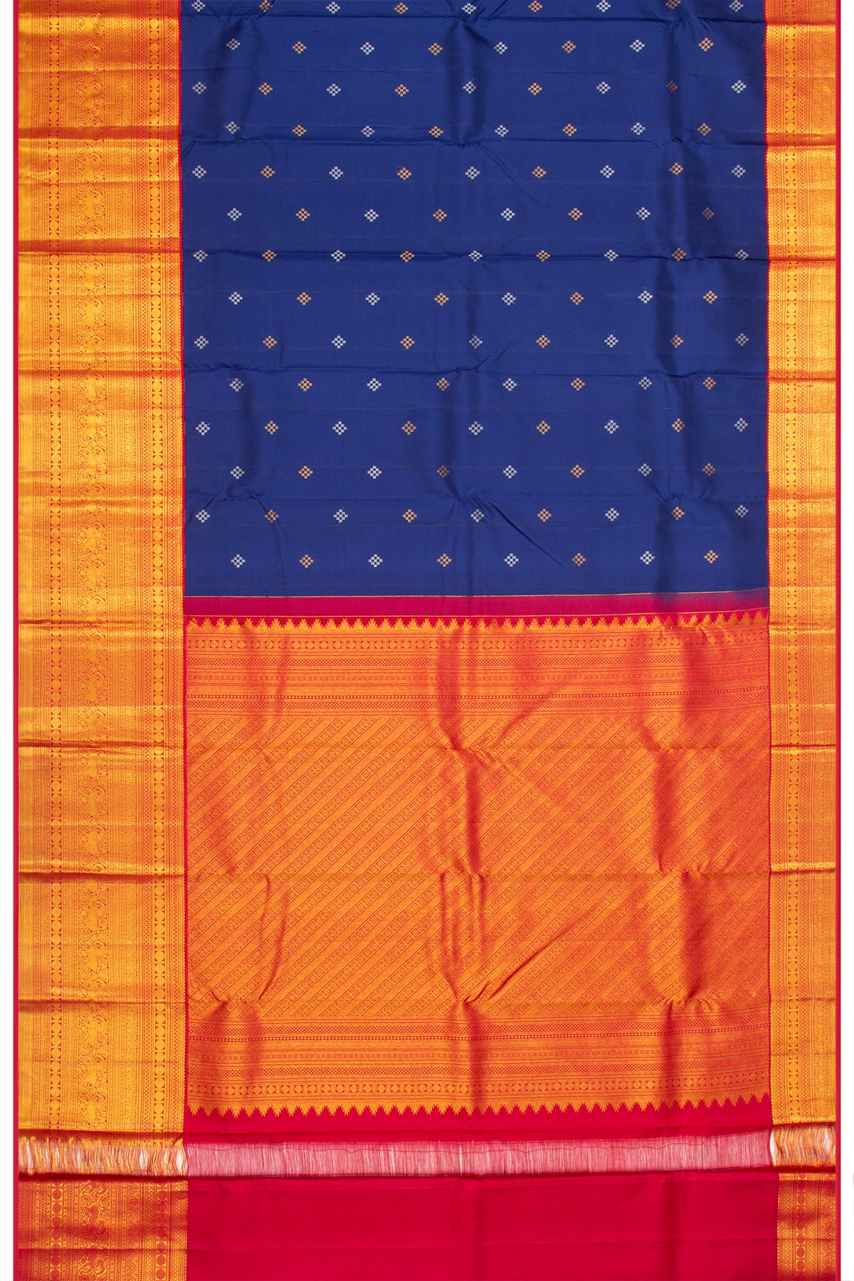 Taranga Kanchi Silk Butta Dark Blue Saree