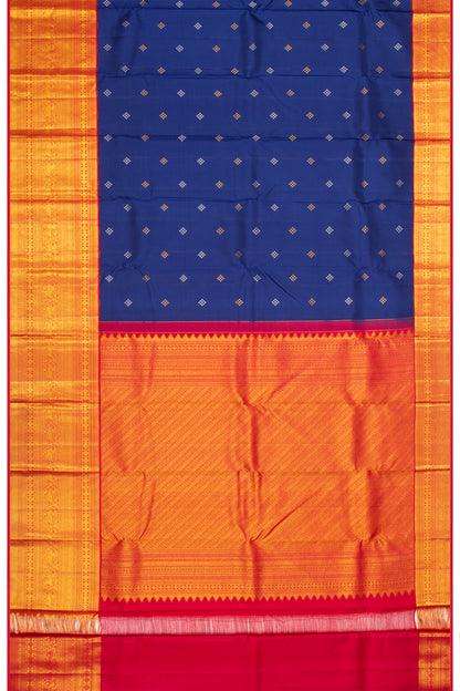 Taranga Kanchi Silk Butta Dark Blue Saree