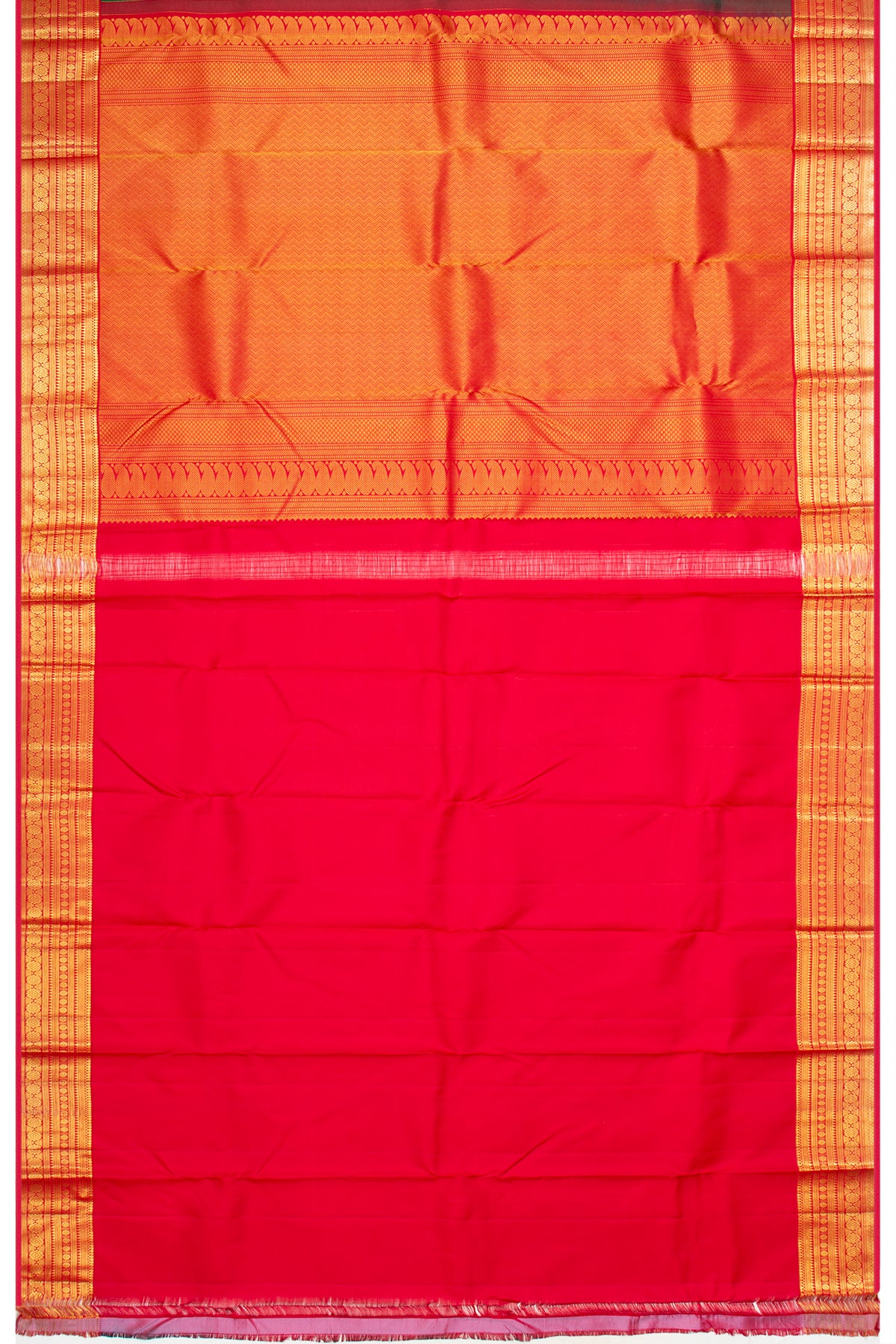 Kanchipuram Silk Butta Dark Green Saree