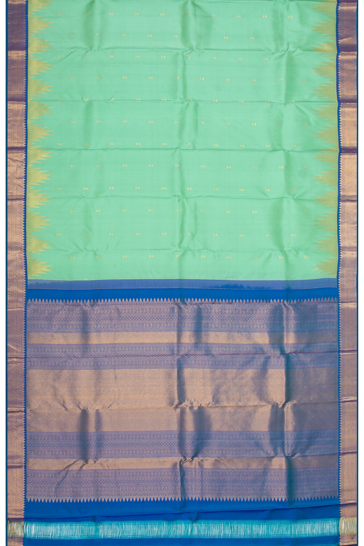 Kanchipuram Silk Butta Green Saree