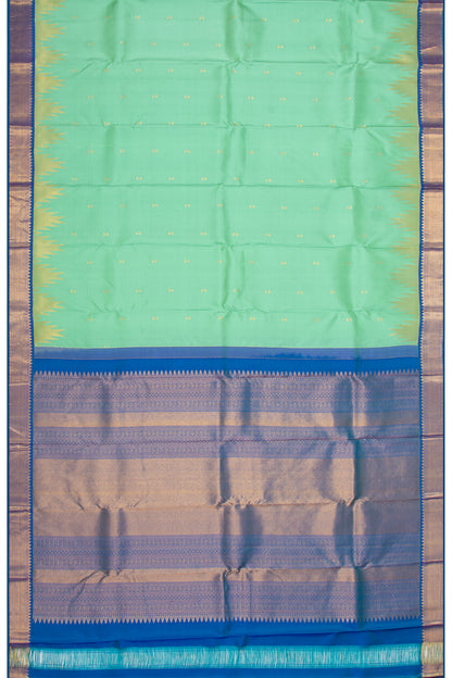 Kanchipuram Silk Butta Green Saree