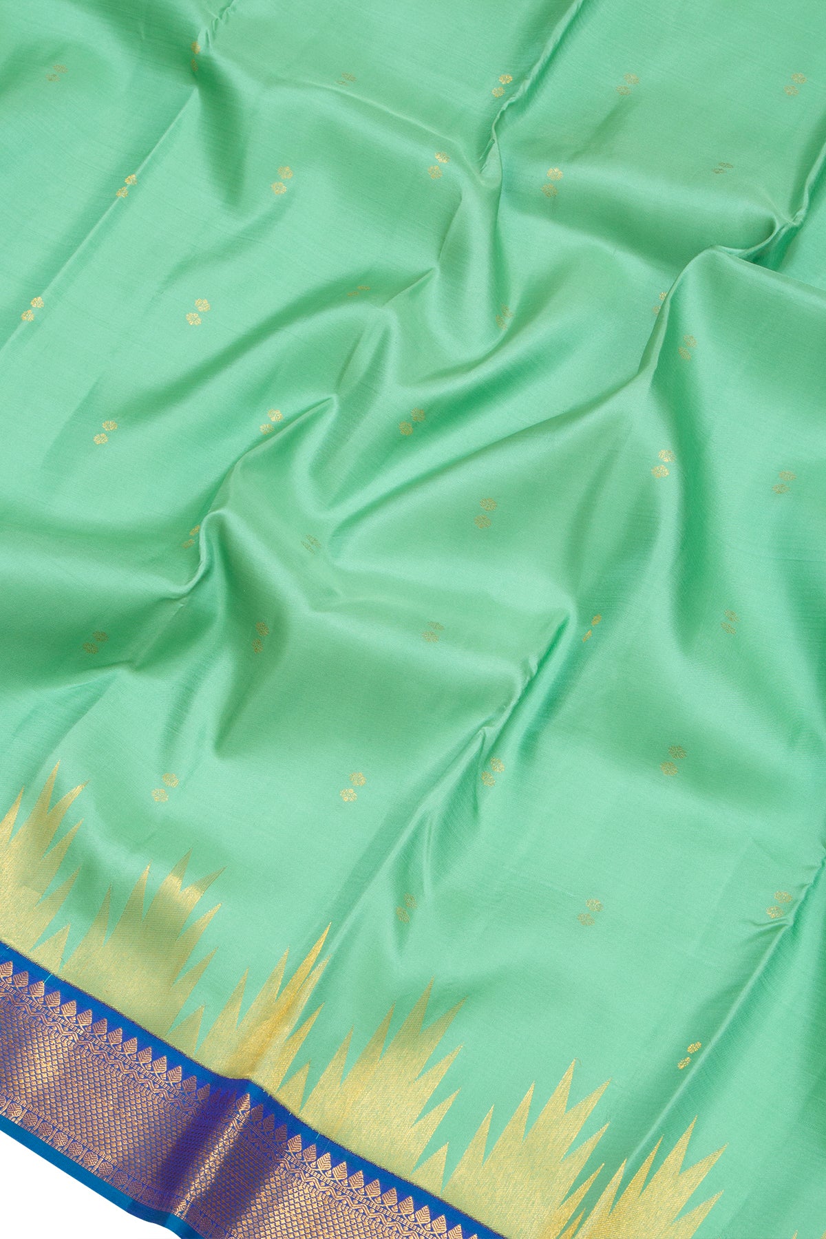 Kanchipuram Silk Butta Green Saree