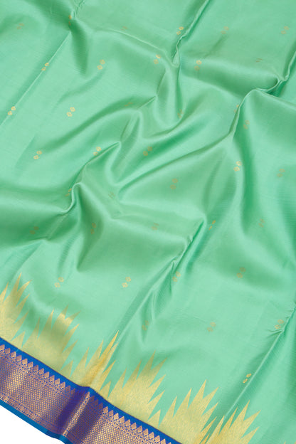 Kanchipuram Silk Butta Green Saree