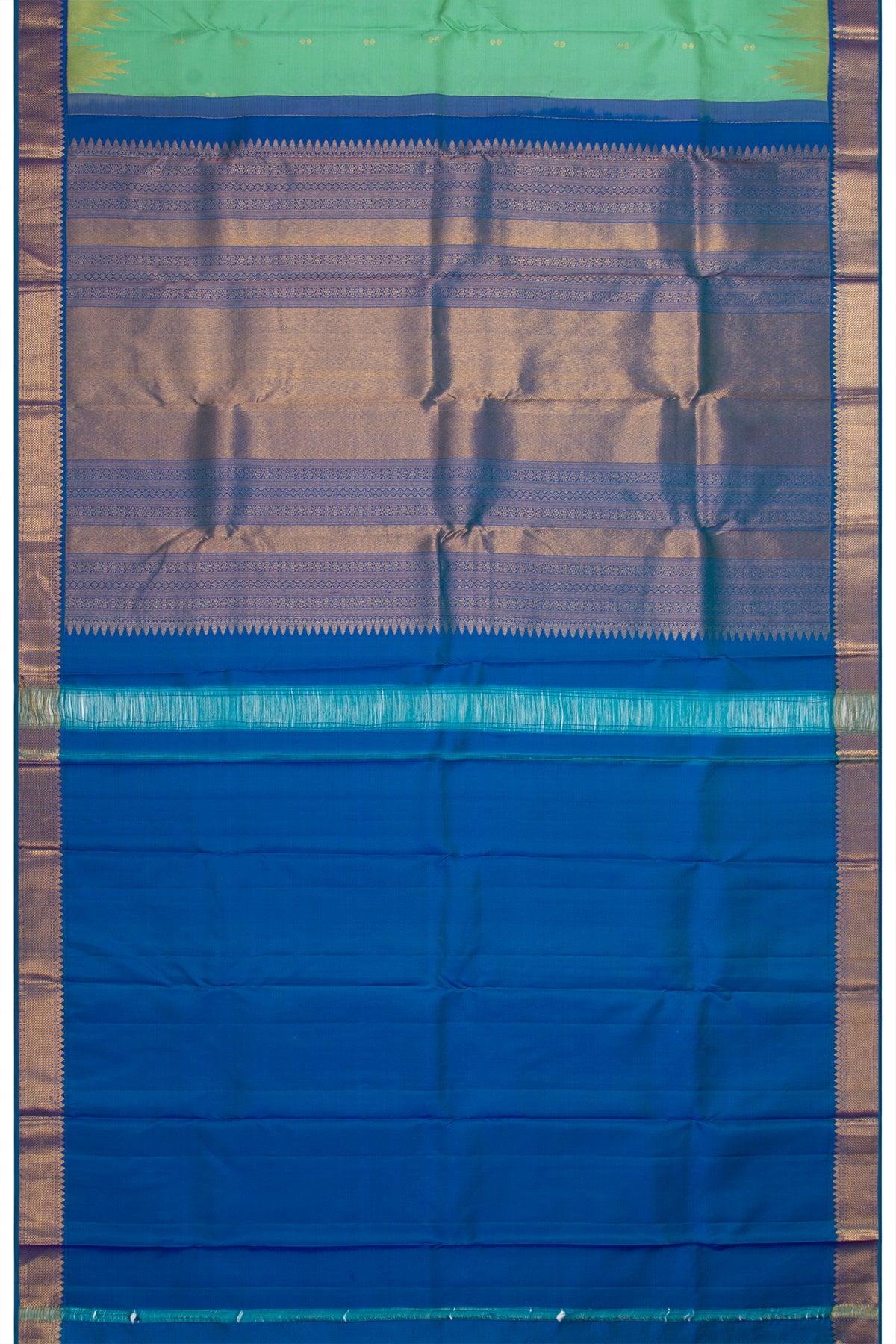 Kanchipuram Silk Butta Green Saree