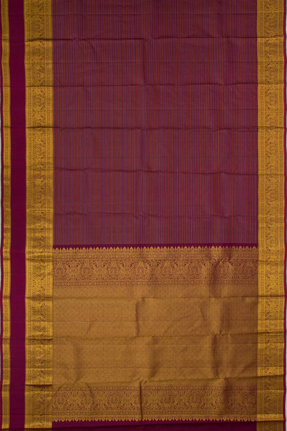Taranga Kanchi Silk Oosi Lines Purple Saree