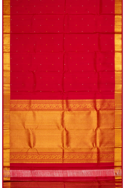 Kanchipuram Silk Butta Red Saree