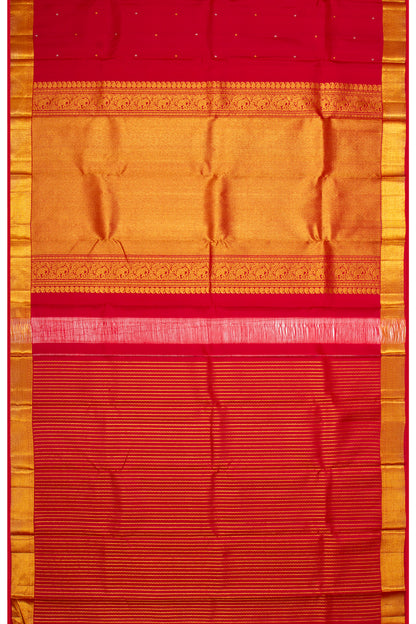 Kanchipuram Silk Butta Red Saree