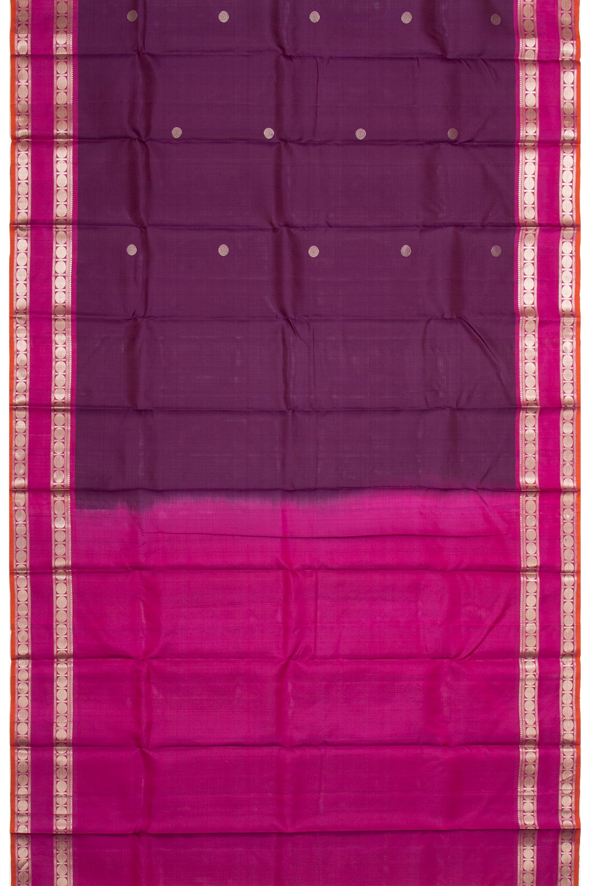 Kanchipuram Silk Butta Purple Saree