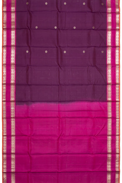 Kanchipuram Silk Butta Purple Saree