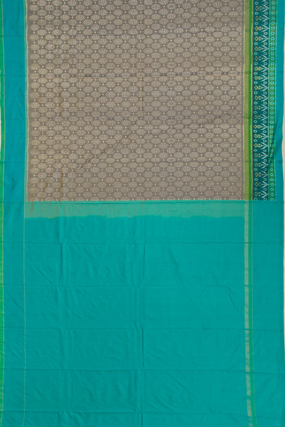 Pochampally Silk Ikat Grey Saree