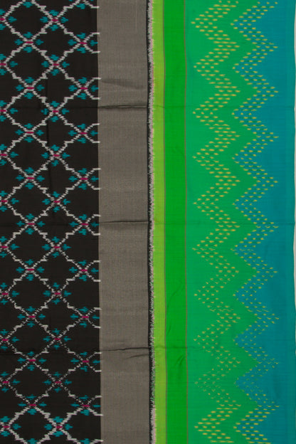 Pochampally Silk Ikat Black Saree