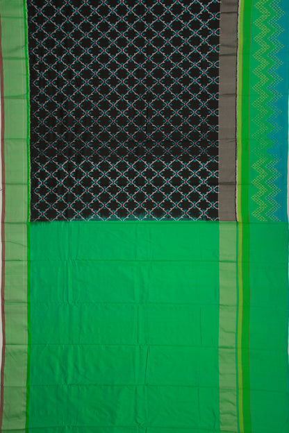 Pochampally Silk Ikat Black Saree