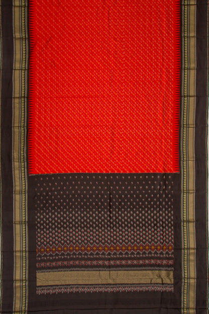 Kanchipuram Silk Ikat Red Saree