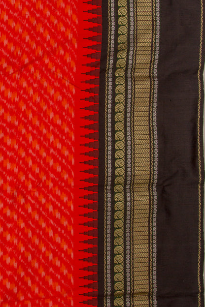 Kanchipuram Silk Ikat Red Saree