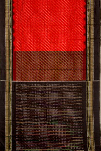 Kanchipuram Silk Ikat Red Saree
