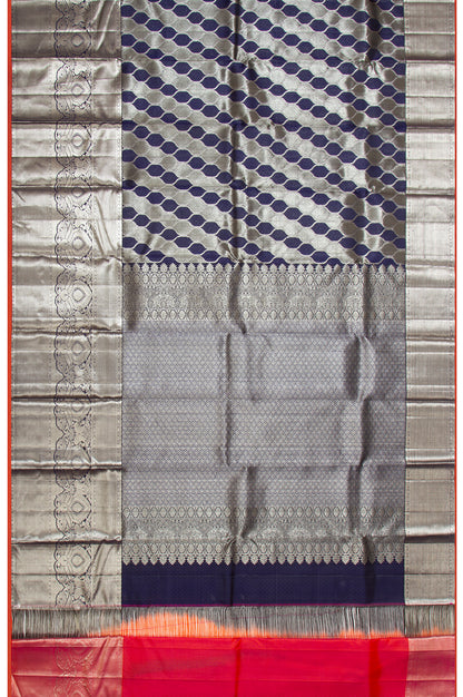 Kanchipuram Silk Brocade Violet Saree