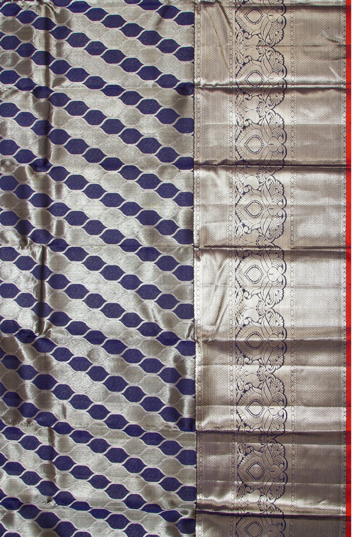 Kanchipuram Silk Brocade Violet Saree