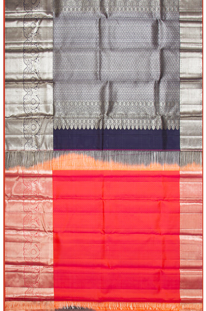 Kanchipuram Silk Brocade Violet Saree