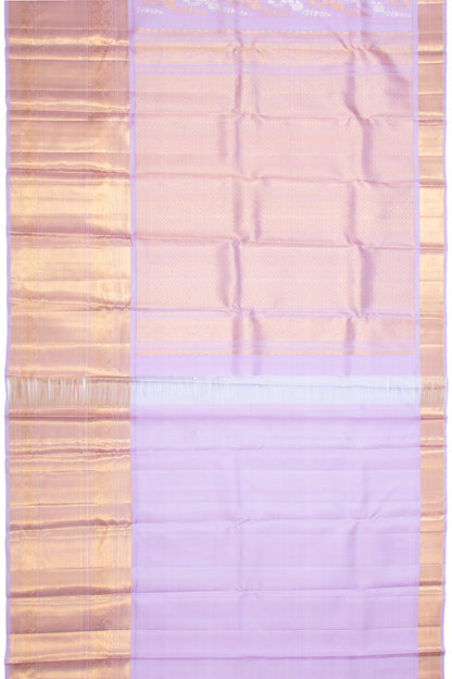 Kanchipuram Silk Jaal Lavender Saree