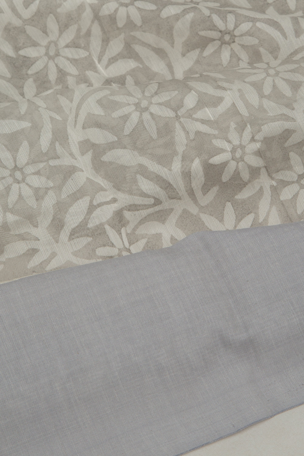 Chanderi Cotton Printed Black And White Saree