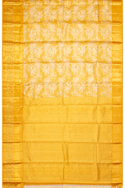 Taranga Kanchi Silk Tissue Jaal Gold Saree
