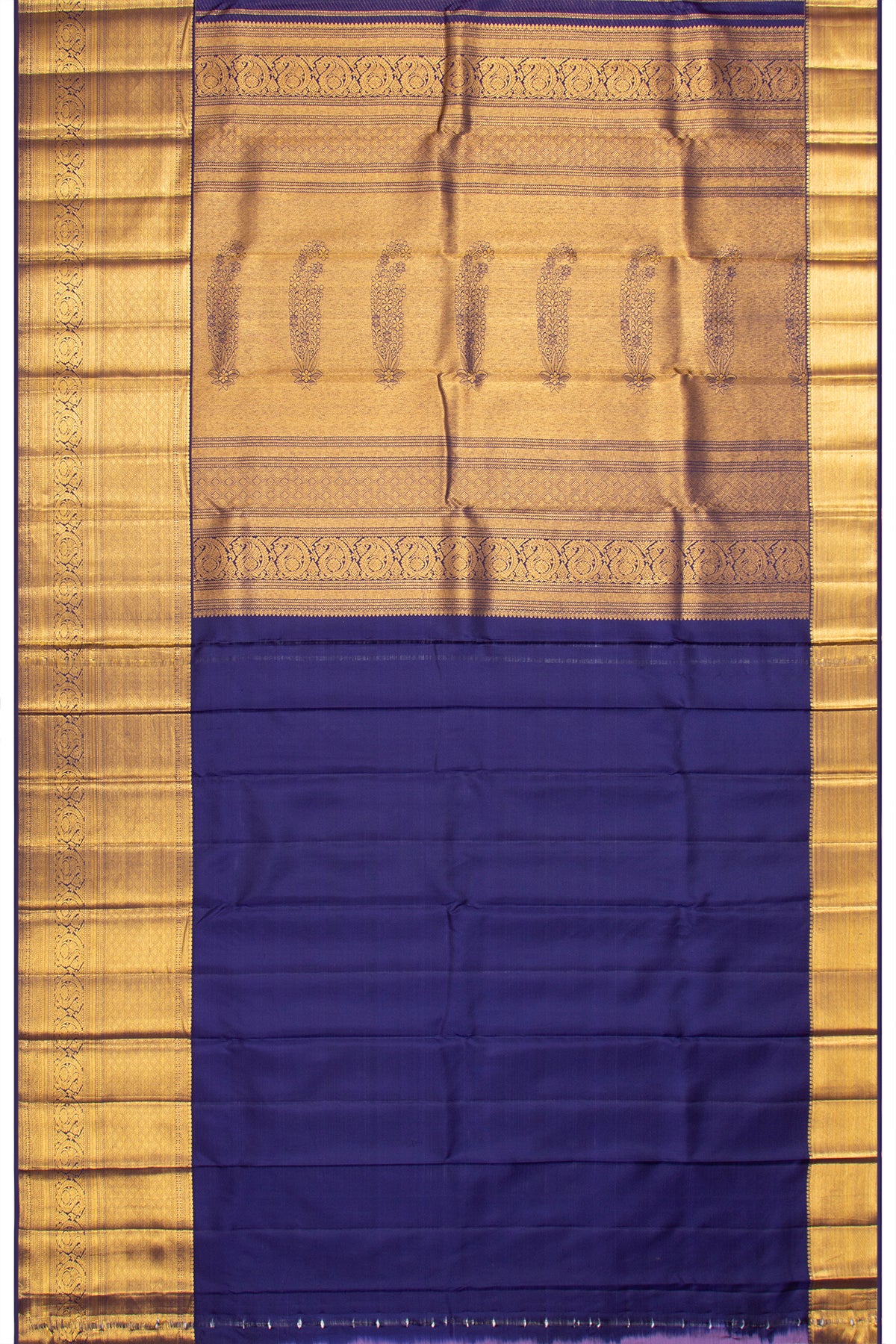 Kanchipuram Silk Brocade Lavender Saree