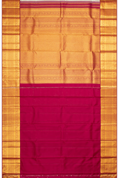 Kanchipuram Silk Brocade Pastel Blue Saree